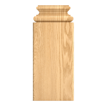 Hardwood pilaster base, Unpainted pilaster pedestal