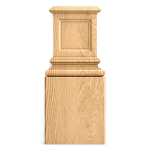 Traditional solid wood base for pilasters