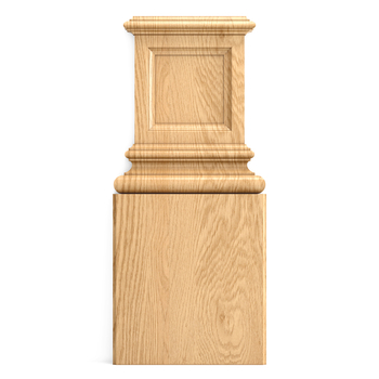 Wooden pilaster base, Custom pilaster base