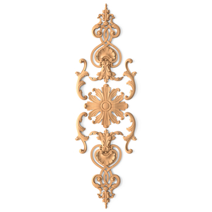 Decorative set of flower wall decor Baroque style