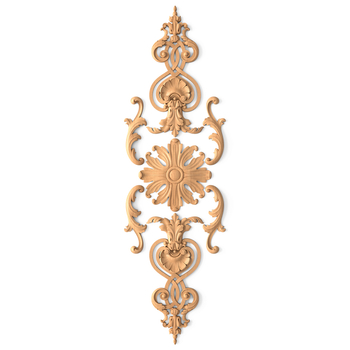 Decorative set of flower wall decor Baroque style