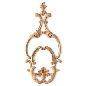 Decorative set of curved overlays with an elegant center
&nbsp;