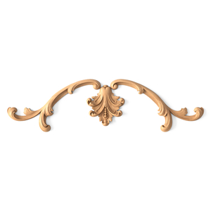 <p>Chic beech appliques set decorated with curls and crown molding</p>