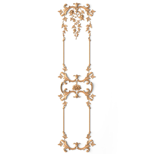 This decorative wall panel exudes the essence of Baroque opulence with its elaborate design of delic..