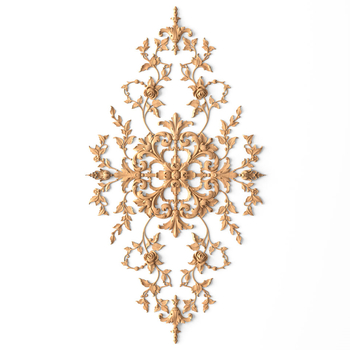 Floral medallion openwork for walls with roses