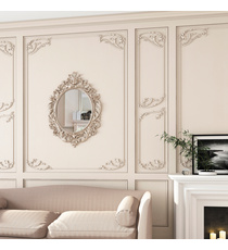 <p>Classic french paneling for walls rectangular with floral ornament</p>