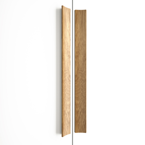 Revitalize your cabinetry with these flat, curved wooden handles. Crafted for comfort and style, the..