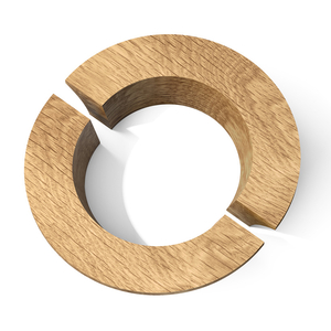 Skillfully designed with attention to style, these half-semicircle pull handles offer a touch of qui..