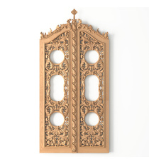 Classical style solid wood Orthodox cross