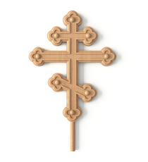 Large openwork wooden Altar Gate with a cross