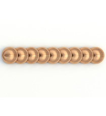Long decorative wooden moulding with beads