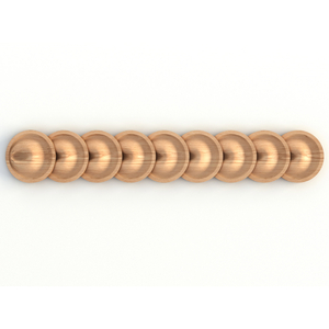 Carved mouldings with round coins minimalist