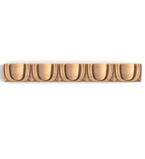 Handcrafted egg and dart moulding carved wood 