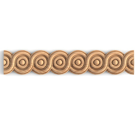 Carved braided moulding, Unfinished beech moulding