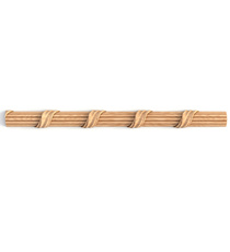 Handcrafted oak reeded molding with ribbons, Right