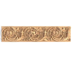 Carved wooden frieze moulding, Ornate Baroque molding