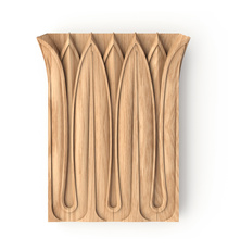 Decorative wooden capitals Composite style with egg and dart motif
