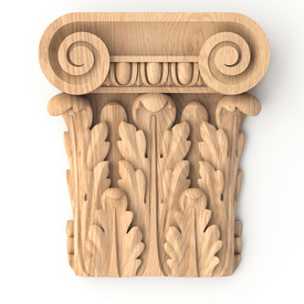 Classical-style decorative capital with acanthus leaves