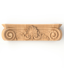 Large classic-style decorative wood capital for kitchens