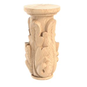 Capitals for interior wood columns round Classic style