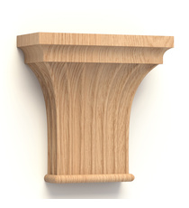 Modern style hardwood capital for cabinets