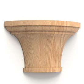 Half-column capital onlay, Decorative capital wood