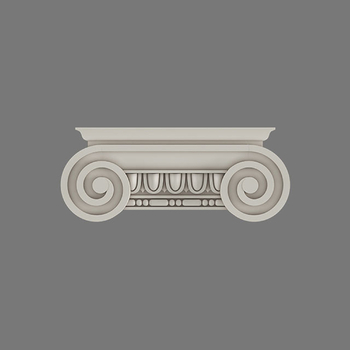 Ionic Polyurethane Capital – Elegant Decorative Column Top for Interiors#additional-separator#..