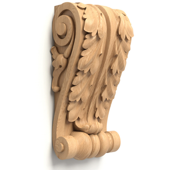 Large corbel with acanthus leaf scroll Baroque