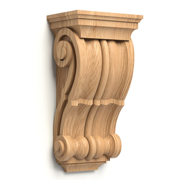 Carved wooden bracket scroll Classic