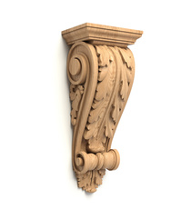 wooden small decorative flower corbel victorian style