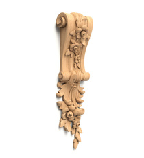 Ethnic style wooden corbel Lion for fireplaces, Left