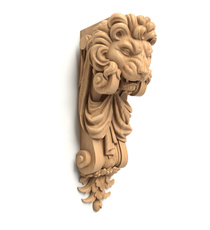 Baroque-style wooden corbel, Ornate Classical corbel 