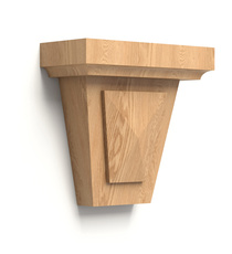 wooden small simplecorbel mission style