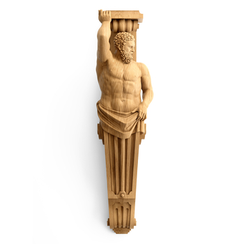 Large figurehead male corbel left