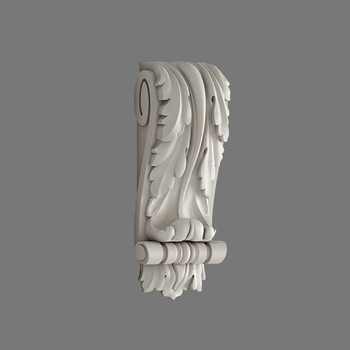 Polyurethane Corbel with Ornate Acanthus Scrolls