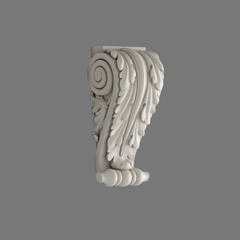 Elegant Polyurethane Corbel with Ornate Acanthus Leaf & Scrollwork