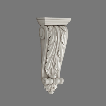 Classic Polyurethane Corbel with Ornate Acanthus Leaf & Volute Design