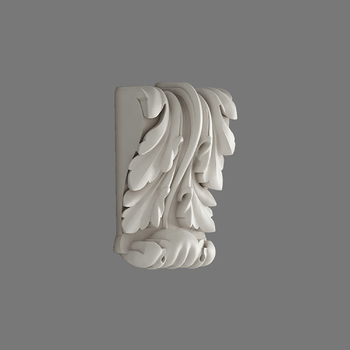 Decorative Polyurethane Corbel with Ornate Acanthus Design