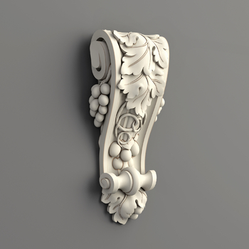 Decorative Polyurethane Corbel with Grapevine and Acanthus Scrollwork#additional-separator##addition..