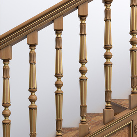 Classical staircase baluster, Round railing spindle