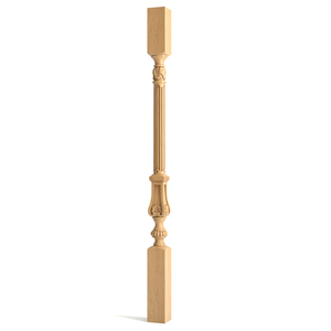 Bring out the visual appeal of your staircase with this intricately crafted baluster featuring reede..