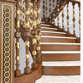 Porch solid wood balusters, Decorative railing spindles