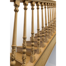 Wooden deck baluster, Decorative porch spindle