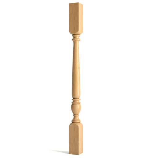 Long wooden spindle, Classic staircase baluster