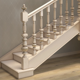Wood carving wood newel posts  - Wooden stair parts