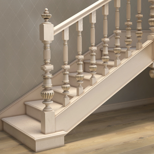 This original staircase post is made in the Renaissance style. It has a fundamental antique design t..