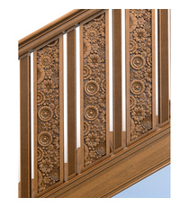 Gothic style solid wood decorative baluster