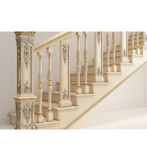 Renaissance solid wood staircase baluster