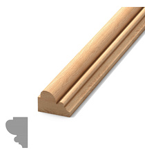 Classic style wood handcrafted corner moulding