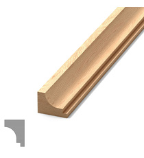 Traditional narrow architectural moulding from solid wood